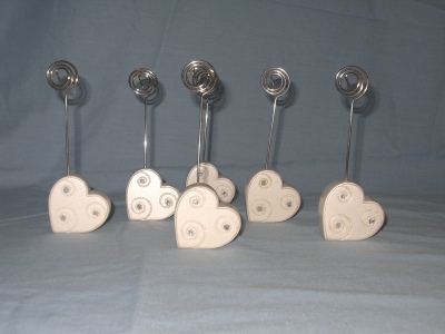 Heart Table Number or Name Card Holder