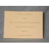 Gold print Wedding Save The Date Card